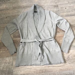 Grey Open Cardigan